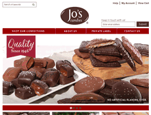 Tablet Screenshot of joscandies.com